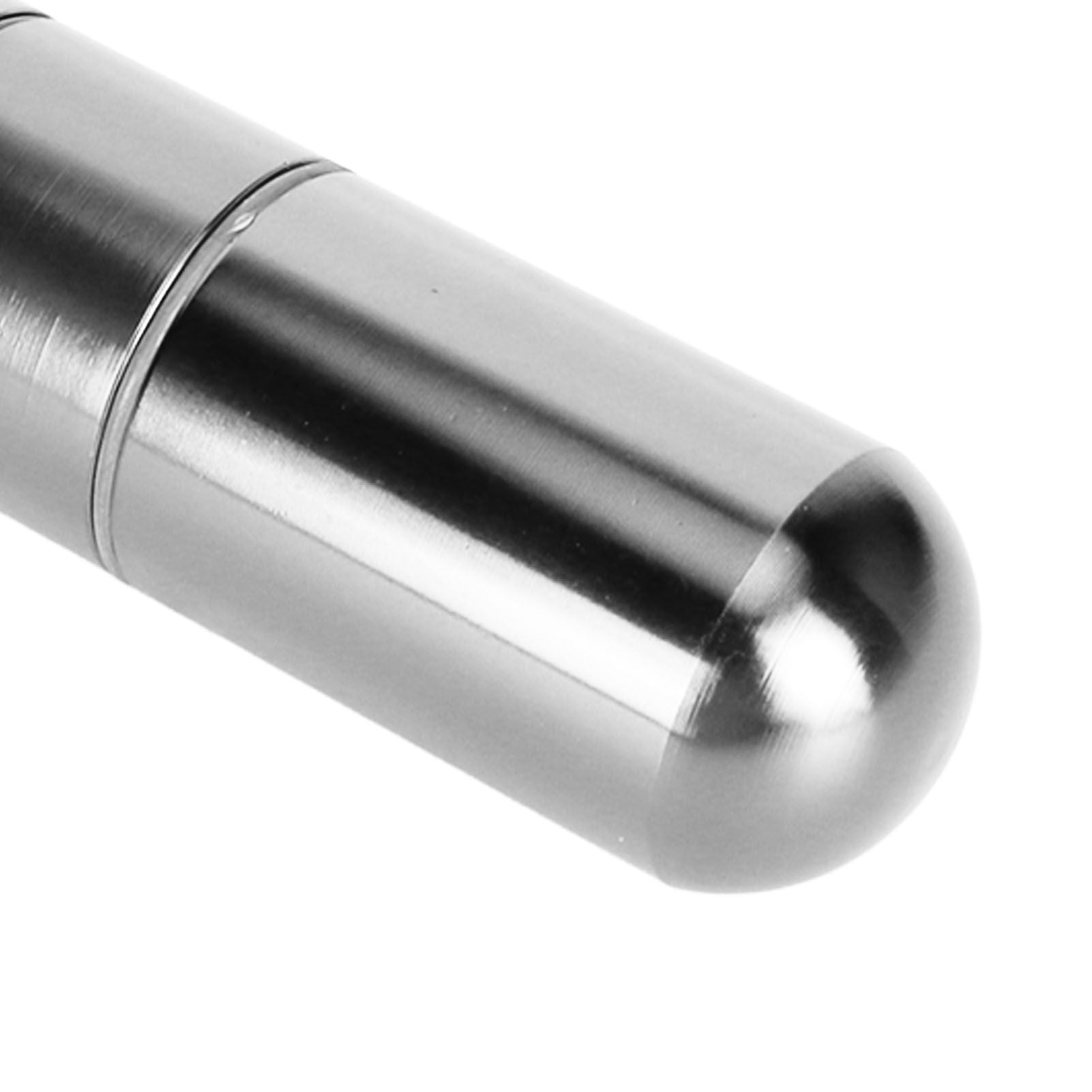 Cigar Tube Aluminum Alloy Waterproof Detachable Sealed Lightweight Cigar Case Tube for Daily Use Silver