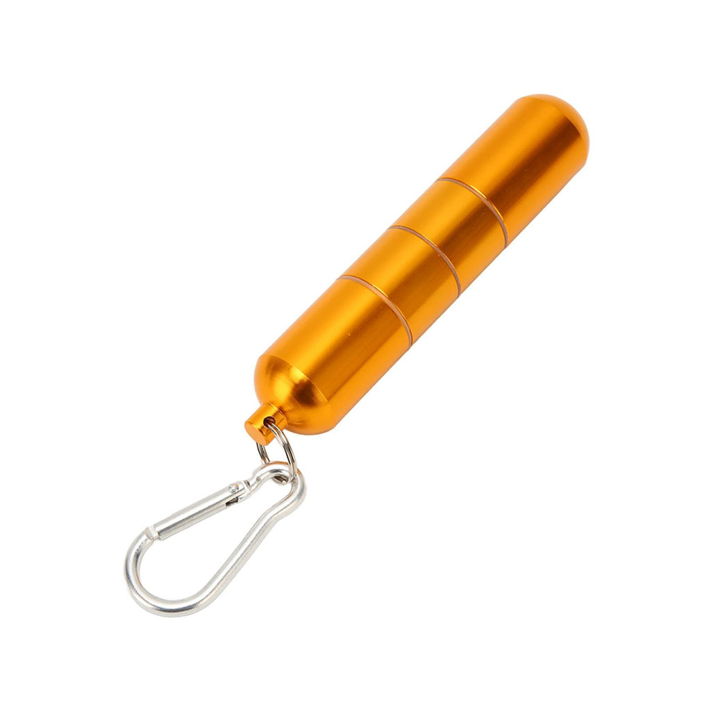 Portable Keychain Cigarette Case Aluminum Alloy Cigarette Tube Smoking Accessories for 10pcs 5.5mm Fine Cigarettes Gold