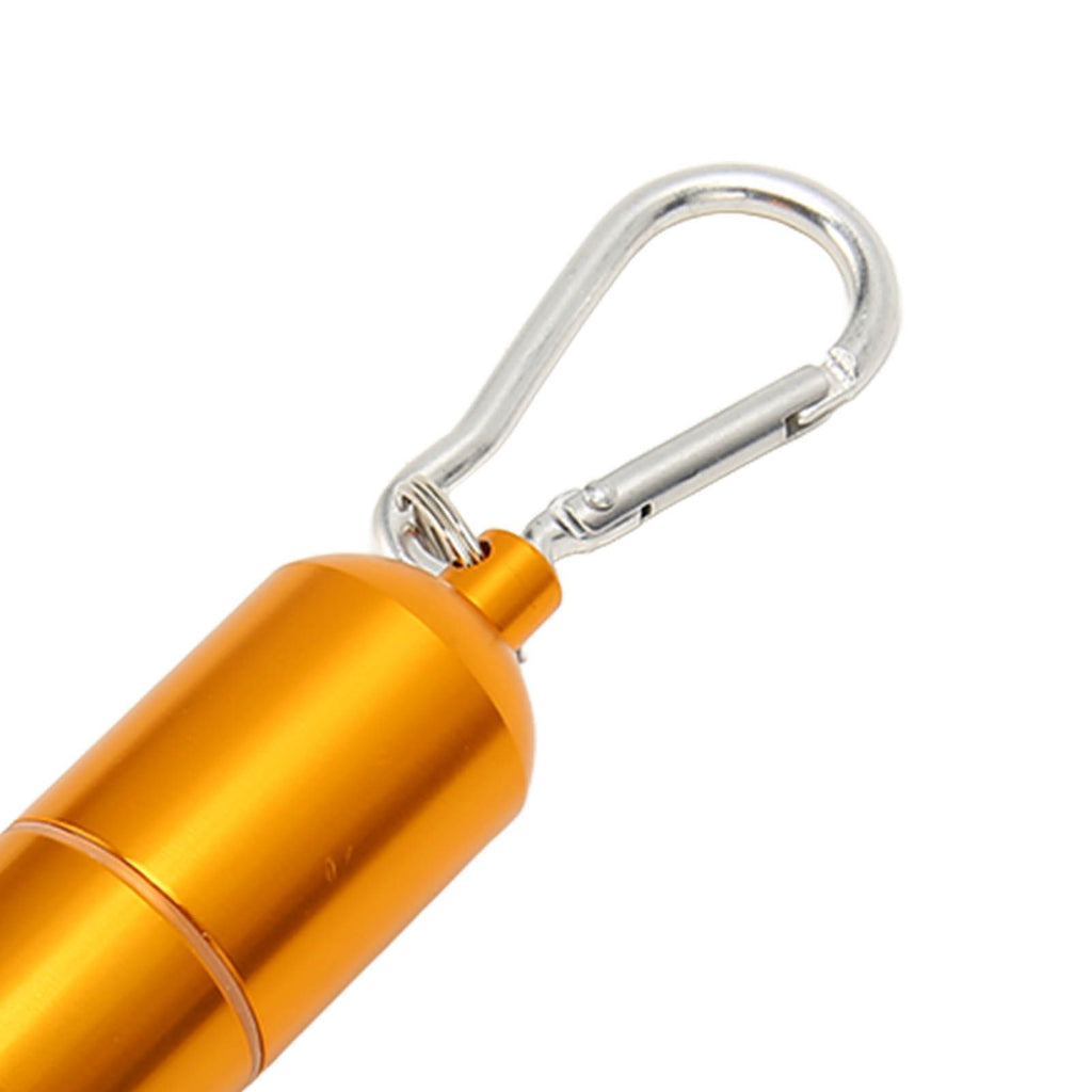 Portable Keychain Cigarette Case Aluminum Alloy Cigarette Tube Smoking Accessories for 10pcs 5.5mm Fine Cigarettes Gold