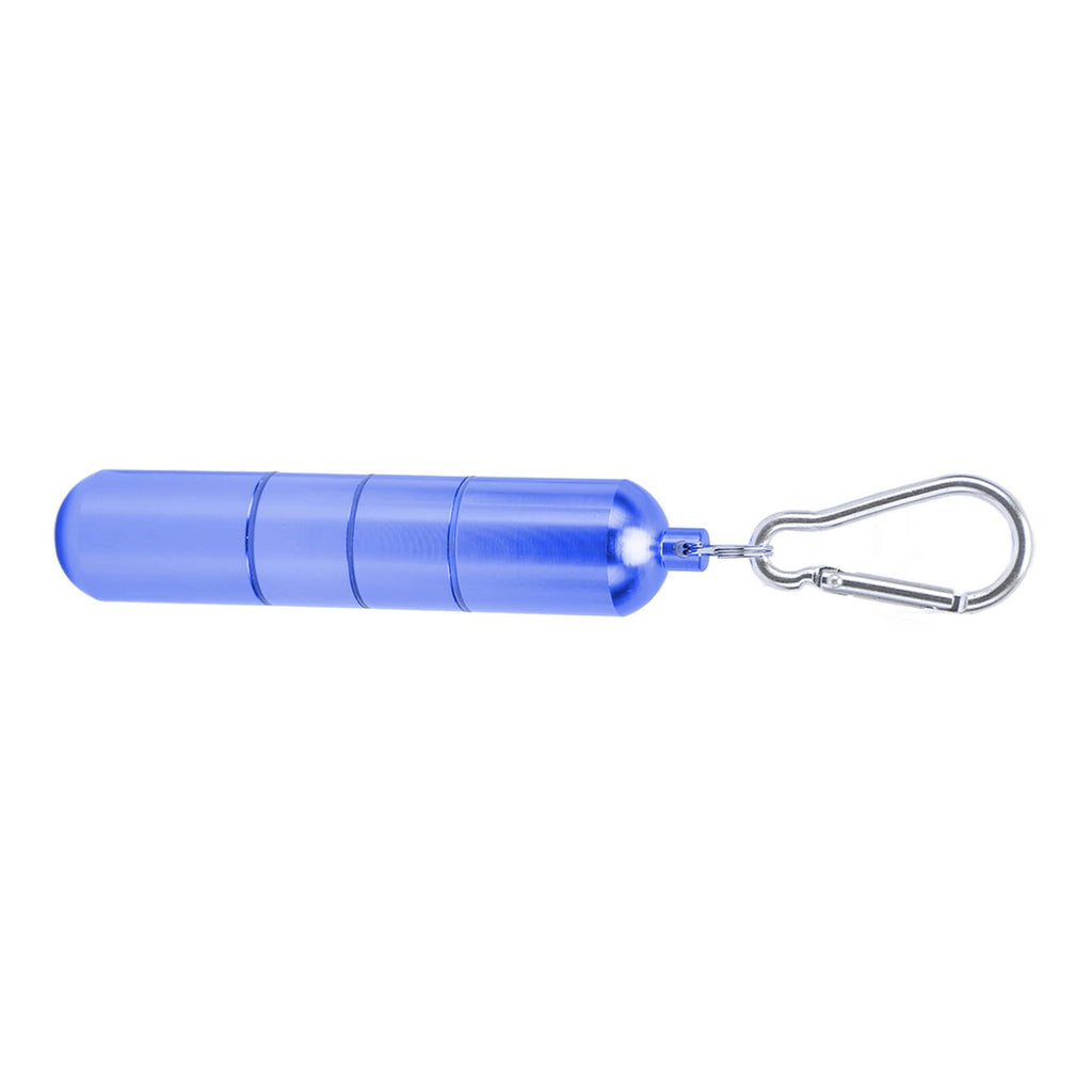 Portable Keychain Cigarette Case Aluminum Alloy Cigarette Tube Smoking Accessories for 10pcs 5.5mm Fine Cigarettes Blue