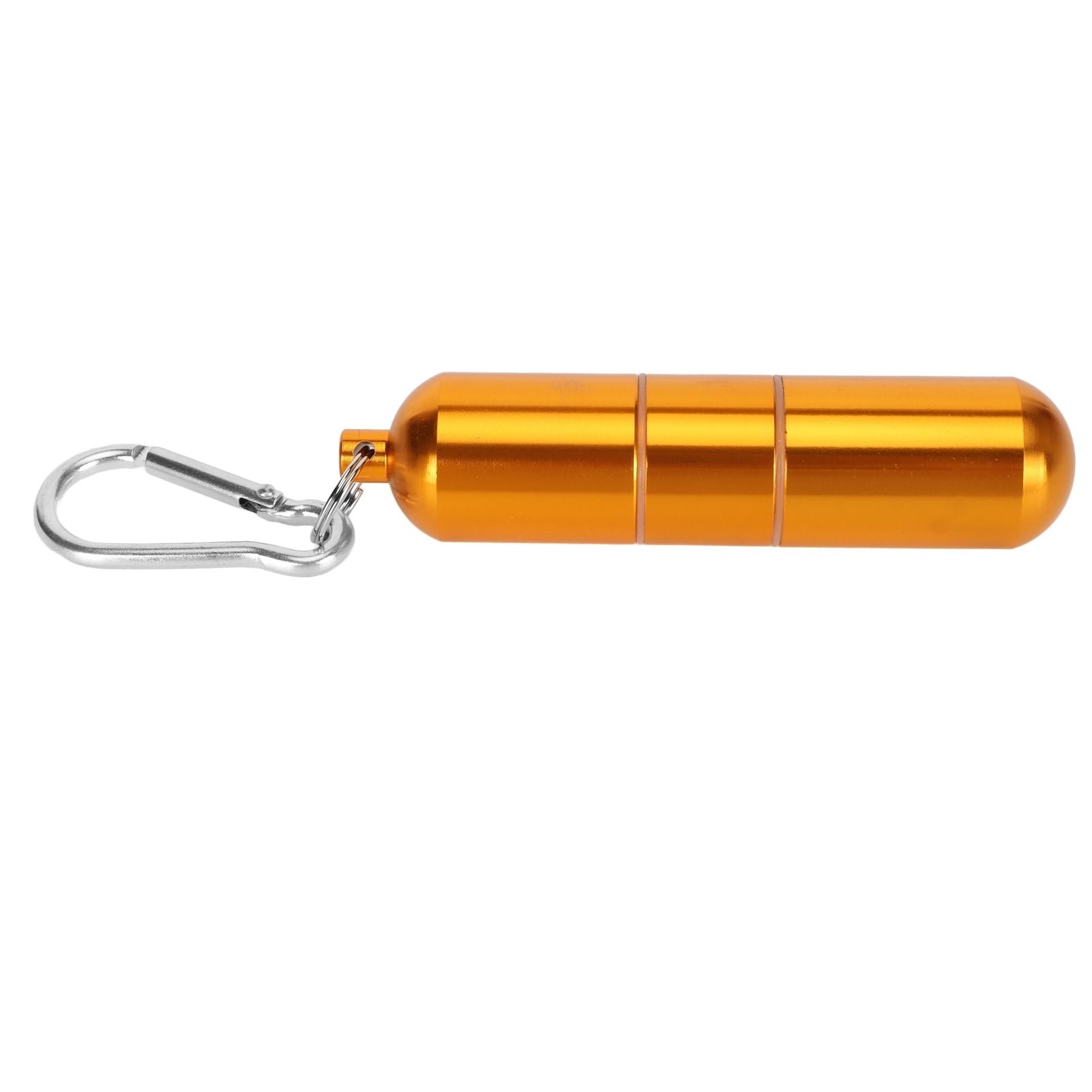 Cigarette Storage Tube Aluminum Alloy Sealed Waterproof Portable Cigarette Holder Container for Outdoor Travel Camping Hiking Gold