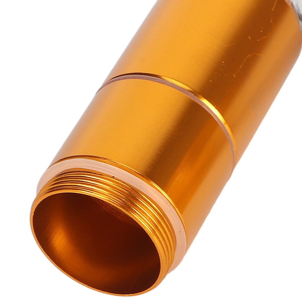 Cigarette Storage Tube Aluminum Alloy Sealed Waterproof Portable Cigarette Holder Container for Outdoor Travel Camping Hiking Gold