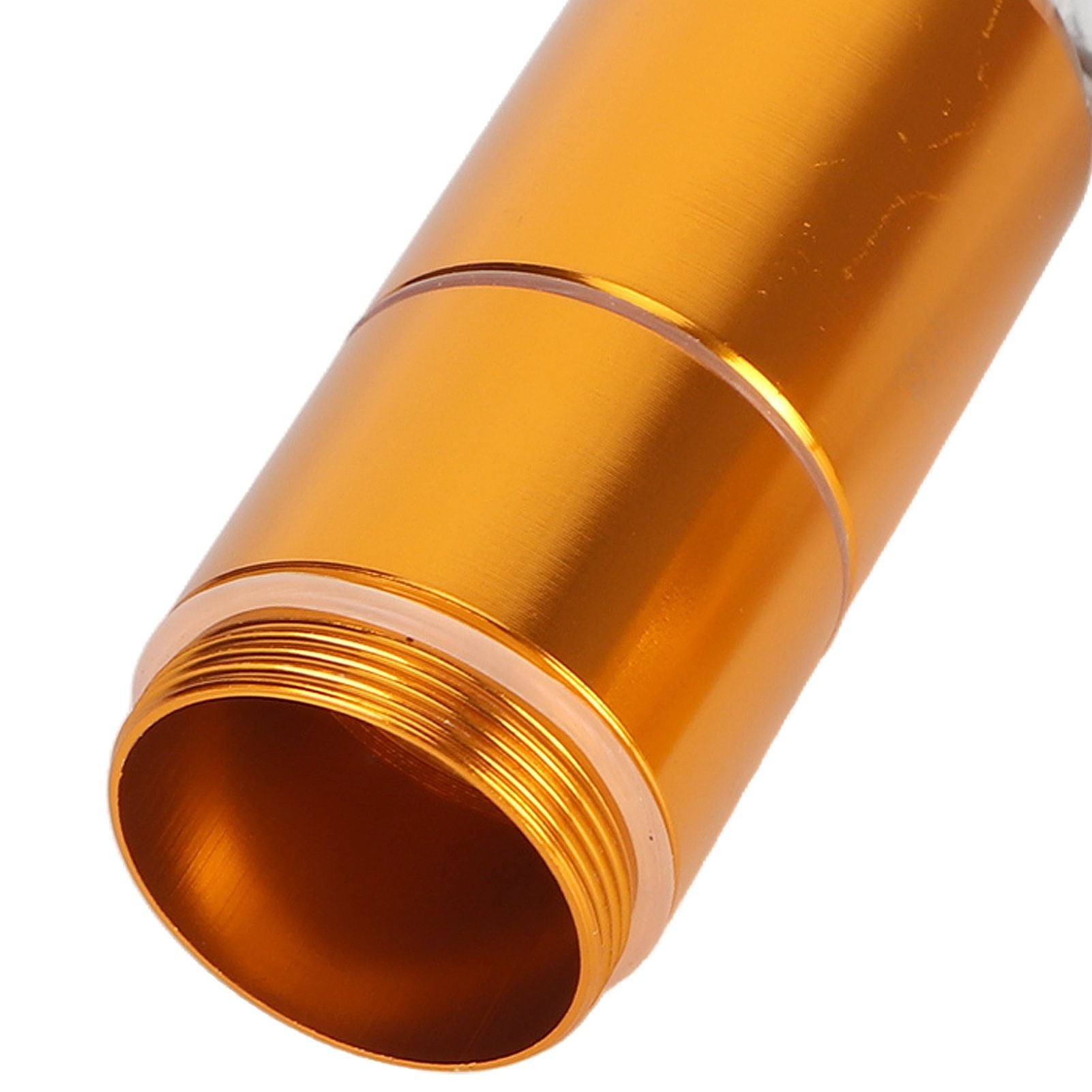 Cigarette Storage Tube Aluminum Alloy Sealed Waterproof Portable Cigarette Holder Container for Outdoor Travel Camping Hiking Gold