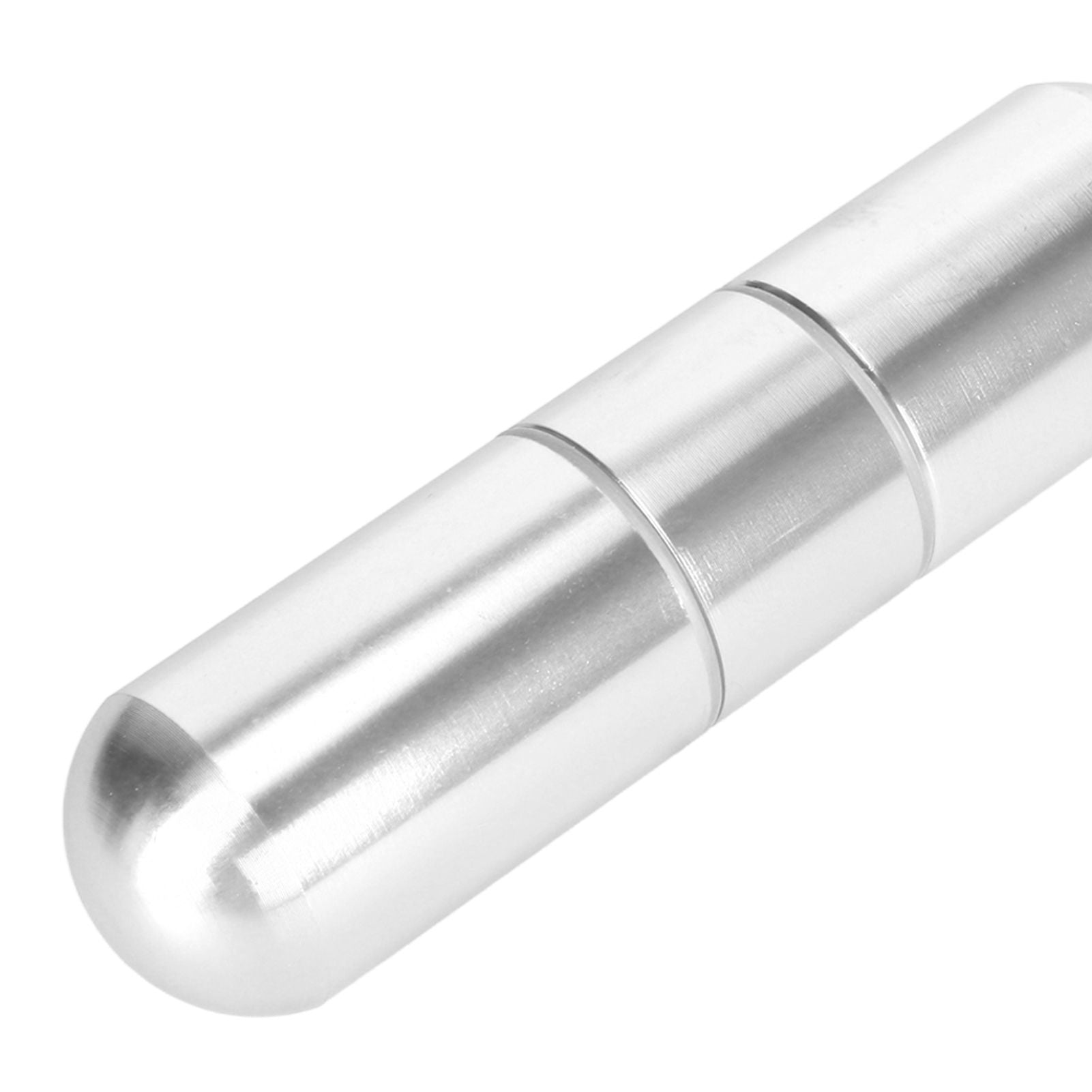 Cigarette Storage Tube Aluminum Alloy Sealed Waterproof Portable Cigarette Holder Container for Outdoor Travel Camping Hiking Silver