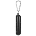 Cigarette Storage Tube Aluminum Alloy Sealed Waterproof Portable Cigarette Holder Container for Outdoor Travel Camping Hiking Black