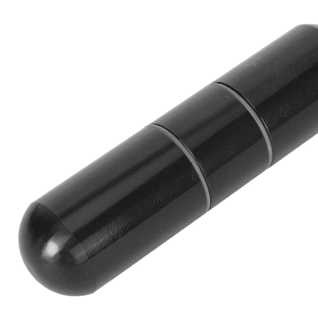Cigarette Storage Tube Aluminum Alloy Sealed Waterproof Portable Cigarette Holder Container for Outdoor Travel Camping Hiking Black