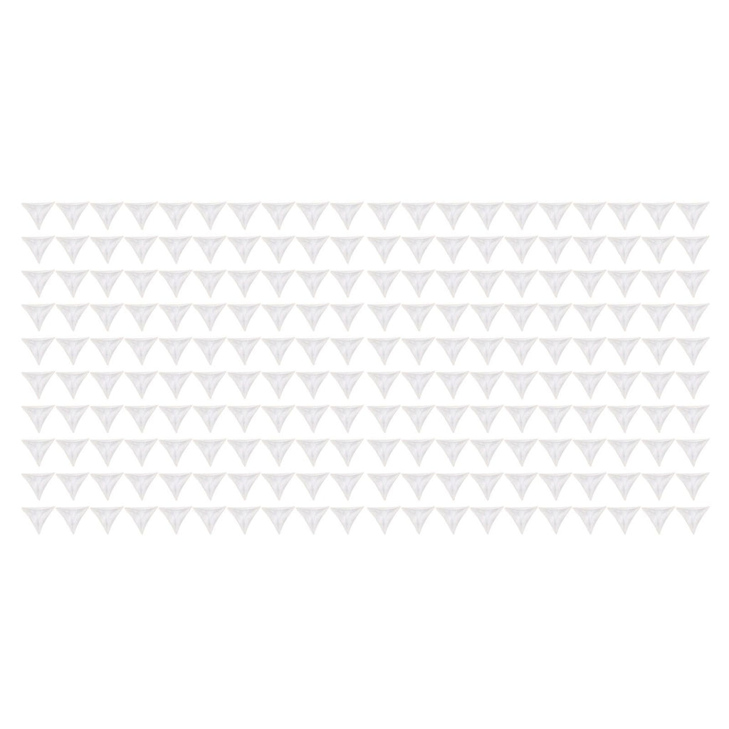 200pcs Inside Corner Dust Guards Clear Triangular Anti Collision Dust Proof Table Corner Guards for Stairs Closets Cabinets Drawers
