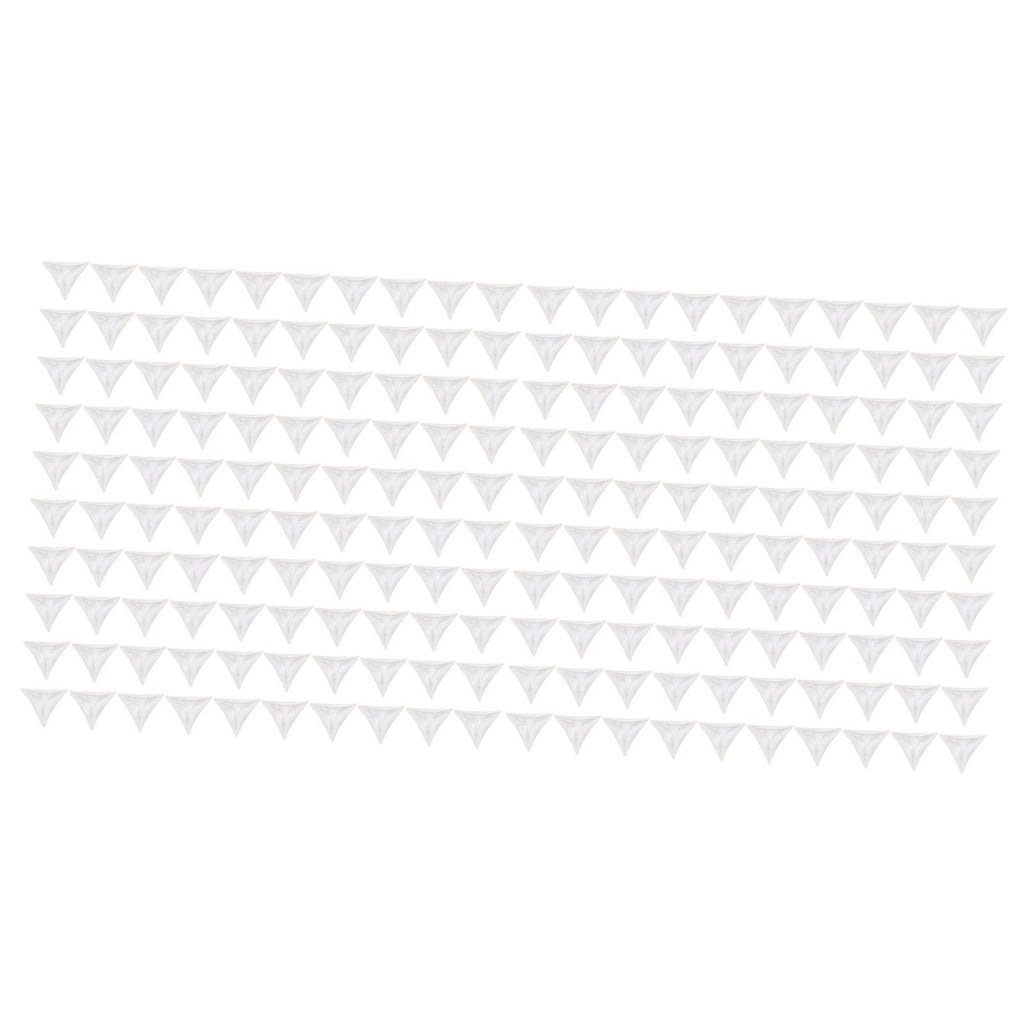 200pcs Inside Corner Dust Guards Clear Triangular Anti Collision Dust Proof Table Corner Guards for Stairs Closets Cabinets Drawers