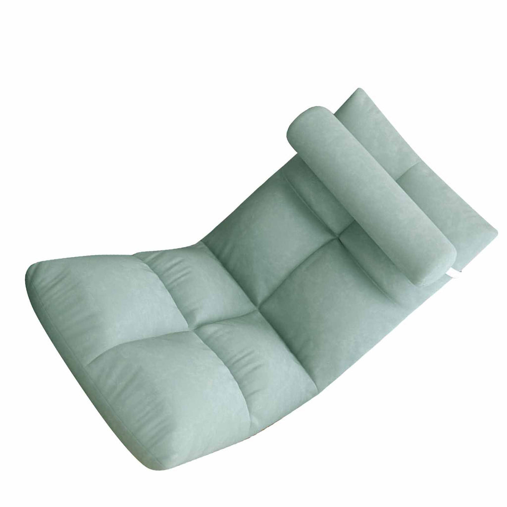 Floor Chair with Back Support Folding Sofa Chair Sleeper Bed Couch Recliner Floor Gaming Chair Meditation Chair for Adults Peacock Blue
