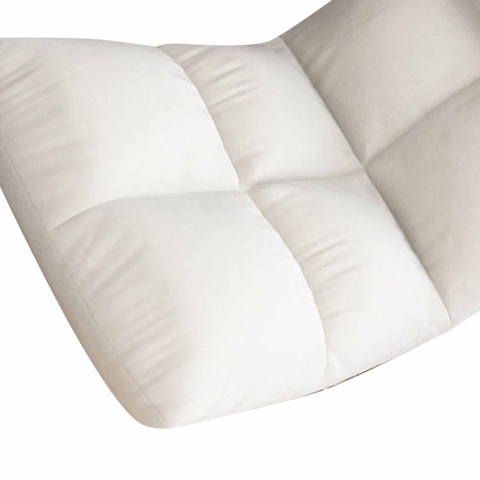 Floor Chair with Back Support Folding Sofa Chair Sleeper Bed Couch Recliner Floor Gaming Chair Meditation Chair for Adults White