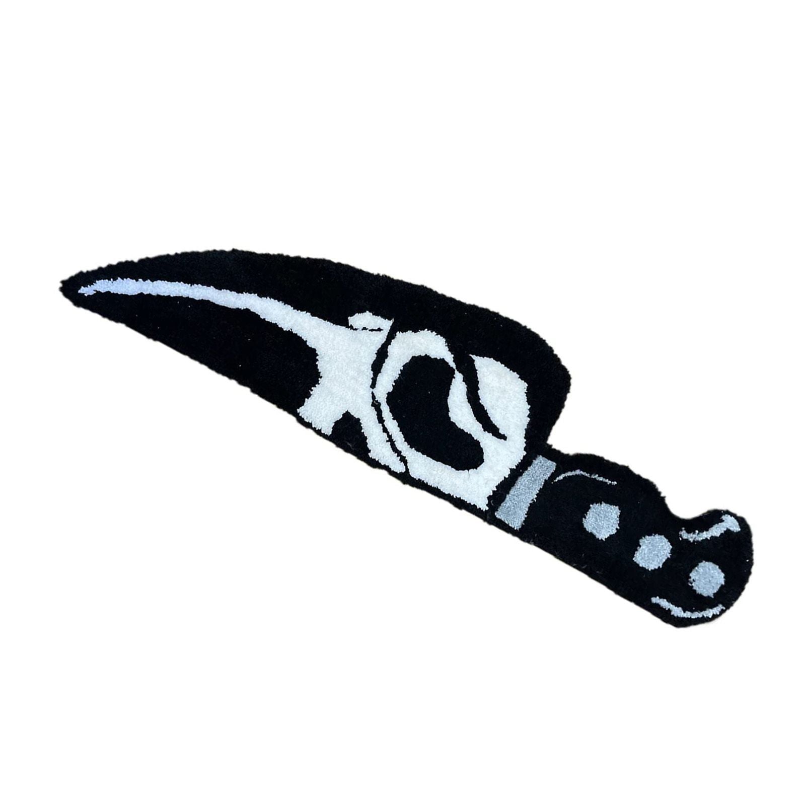 Skull Knife Carpet Horror Scary Scream Bedside Rug Wear Resistant Cashmere Home Welcome Decor 63.5CM