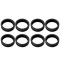 8PCS Luggage Suitcase Wheels Covers Noise Canceling Shock Absorbing Trolley Case Silicone Caster Protection Cover Black