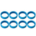8PCS Luggage Suitcase Wheels Covers Noise Canceling Shock Absorbing Trolley Case Silicone Caster Protection Cover Blue