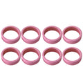8PCS Luggage Suitcase Wheels Covers Noise Canceling Shock Absorbing Trolley Case Silicone Caster Protection Cover Pink