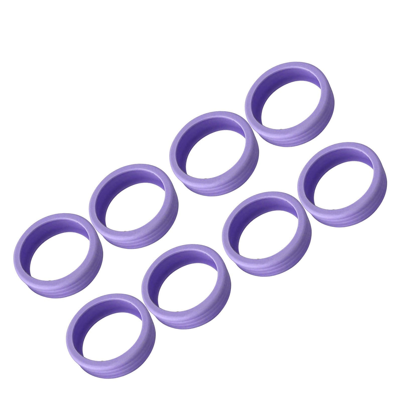 8PCS Luggage Suitcase Wheels Covers Noise Canceling Shock Absorbing Trolley Case Silicone Caster Protection Cover Purple