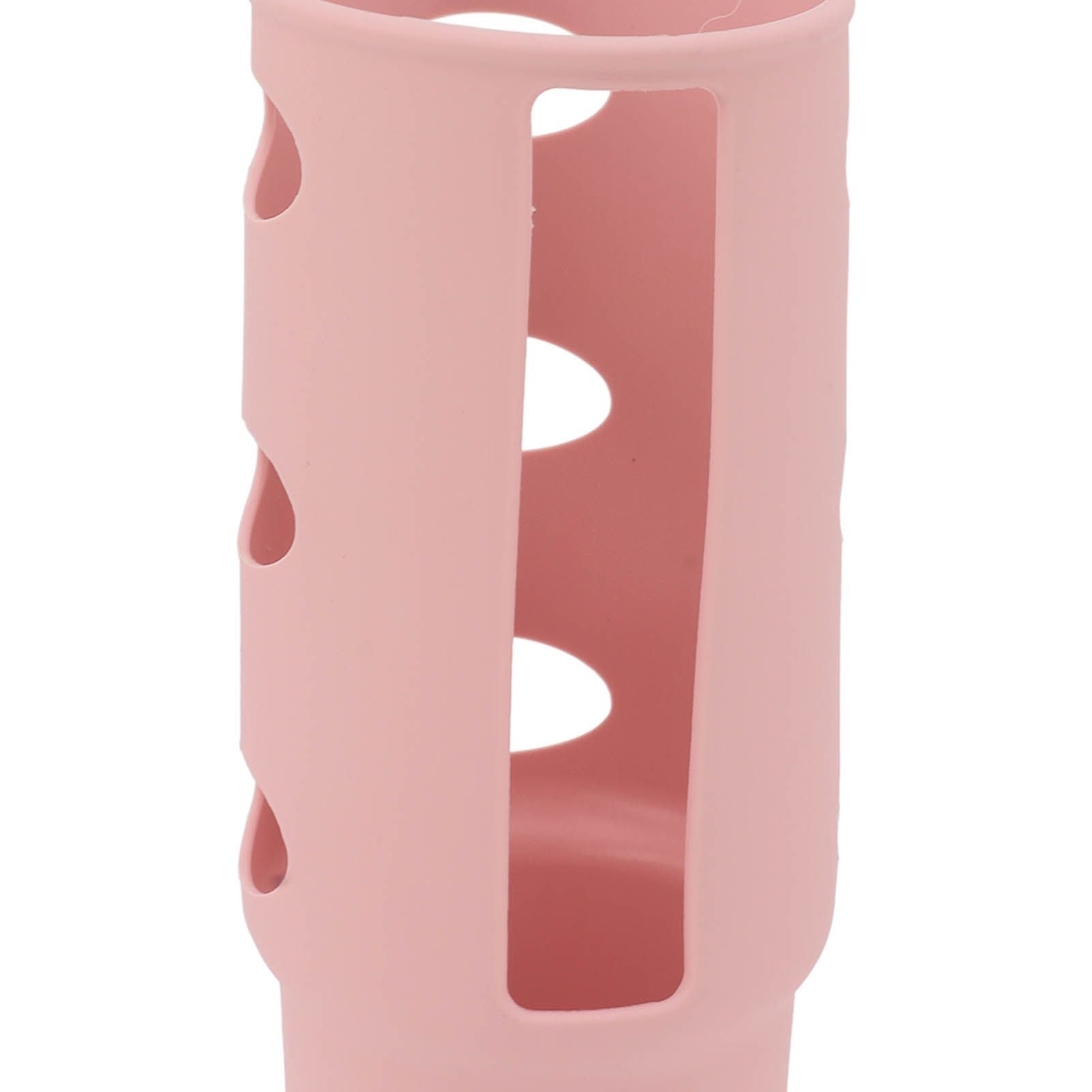 Cup Protector Sleeve Slip Resistant All Wrapped Detachable Silicone Water Cup Boot for 30oz Cups Light Pink