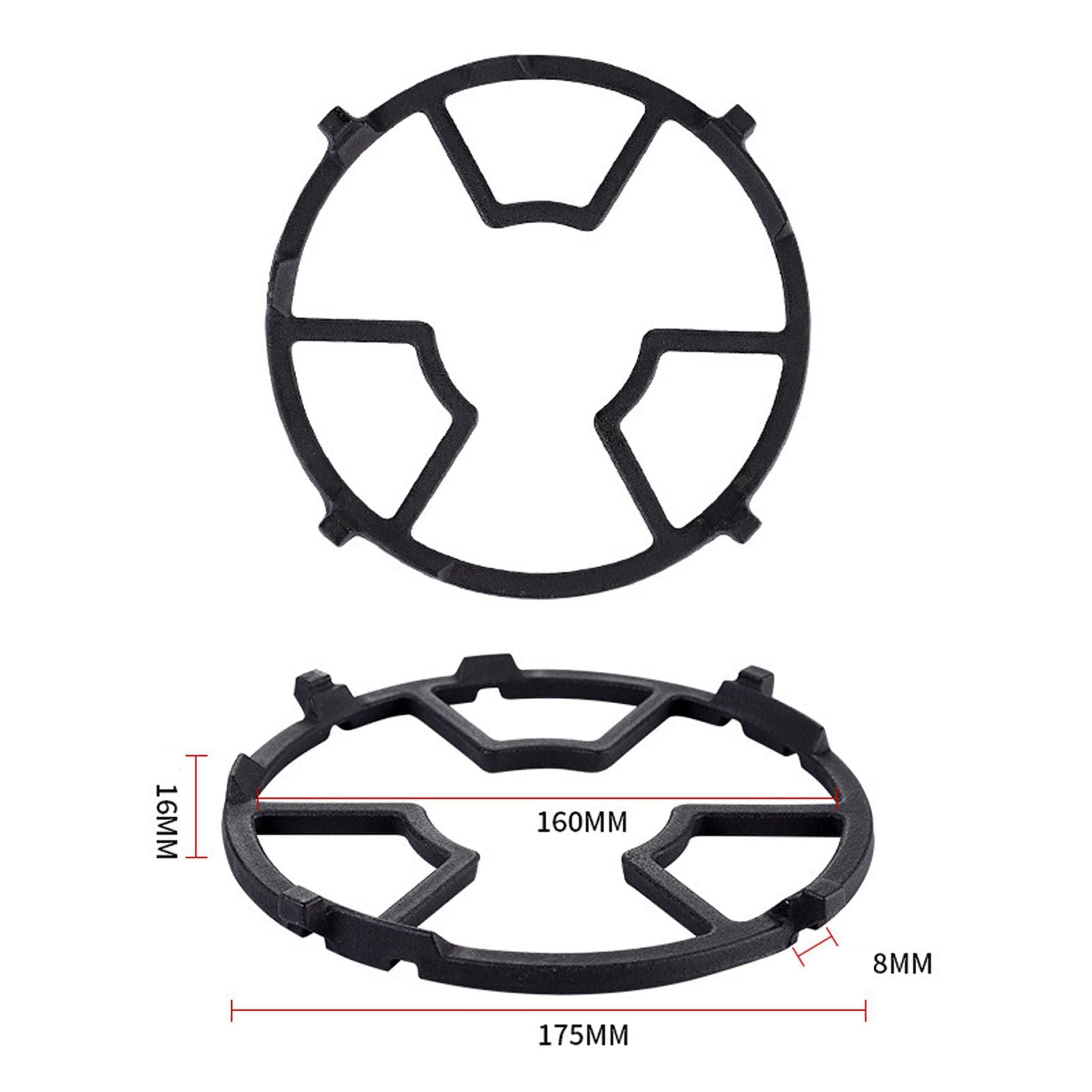 Stove Burner Grate Gas Range Burner Grate Milk Pot Holder for 4 Or 5 Feet Gas Cooker