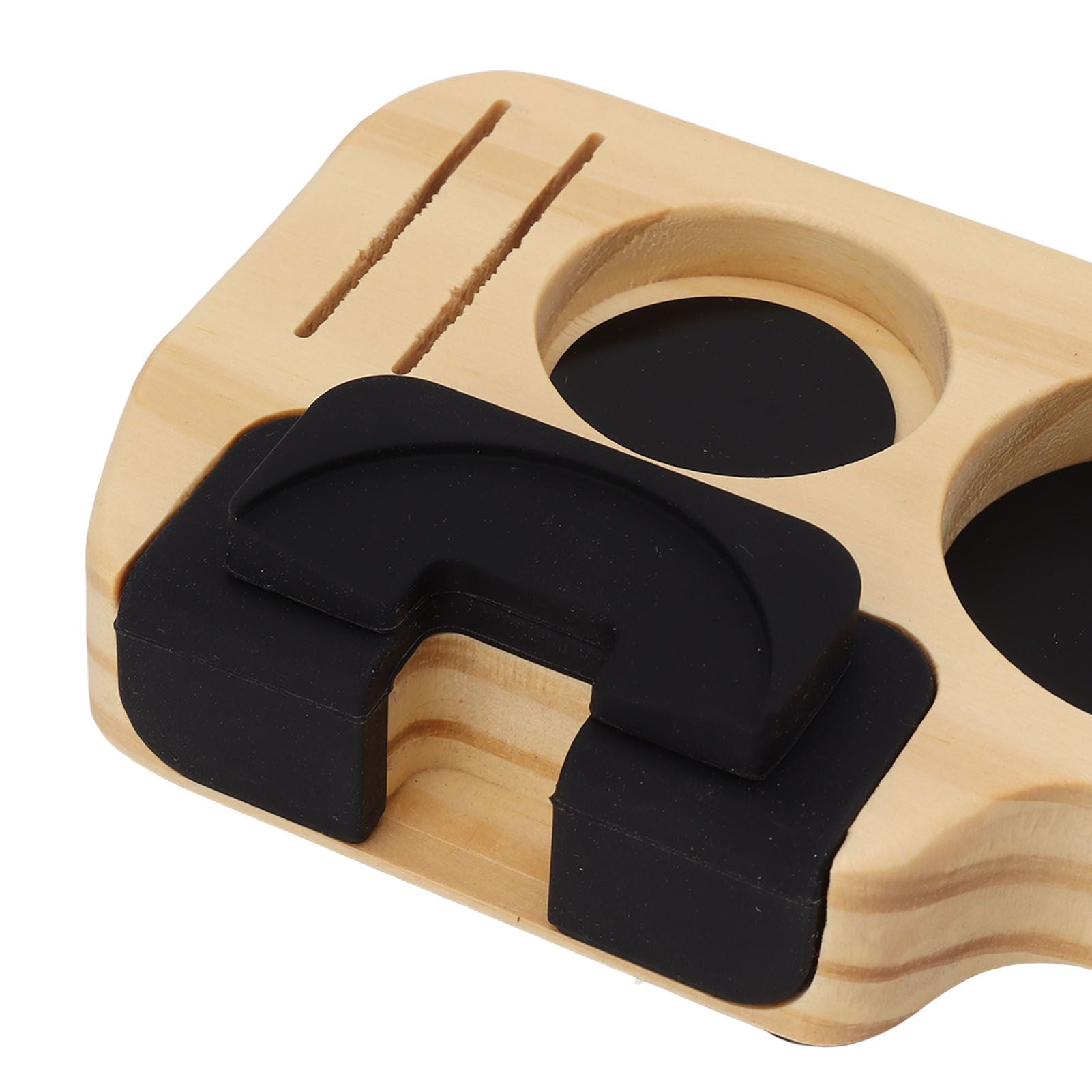 Wooden Coffee Tamper Holder Prevent Slip Stable Multifunctional for Home Cafe Restaurant Hotel Office 51