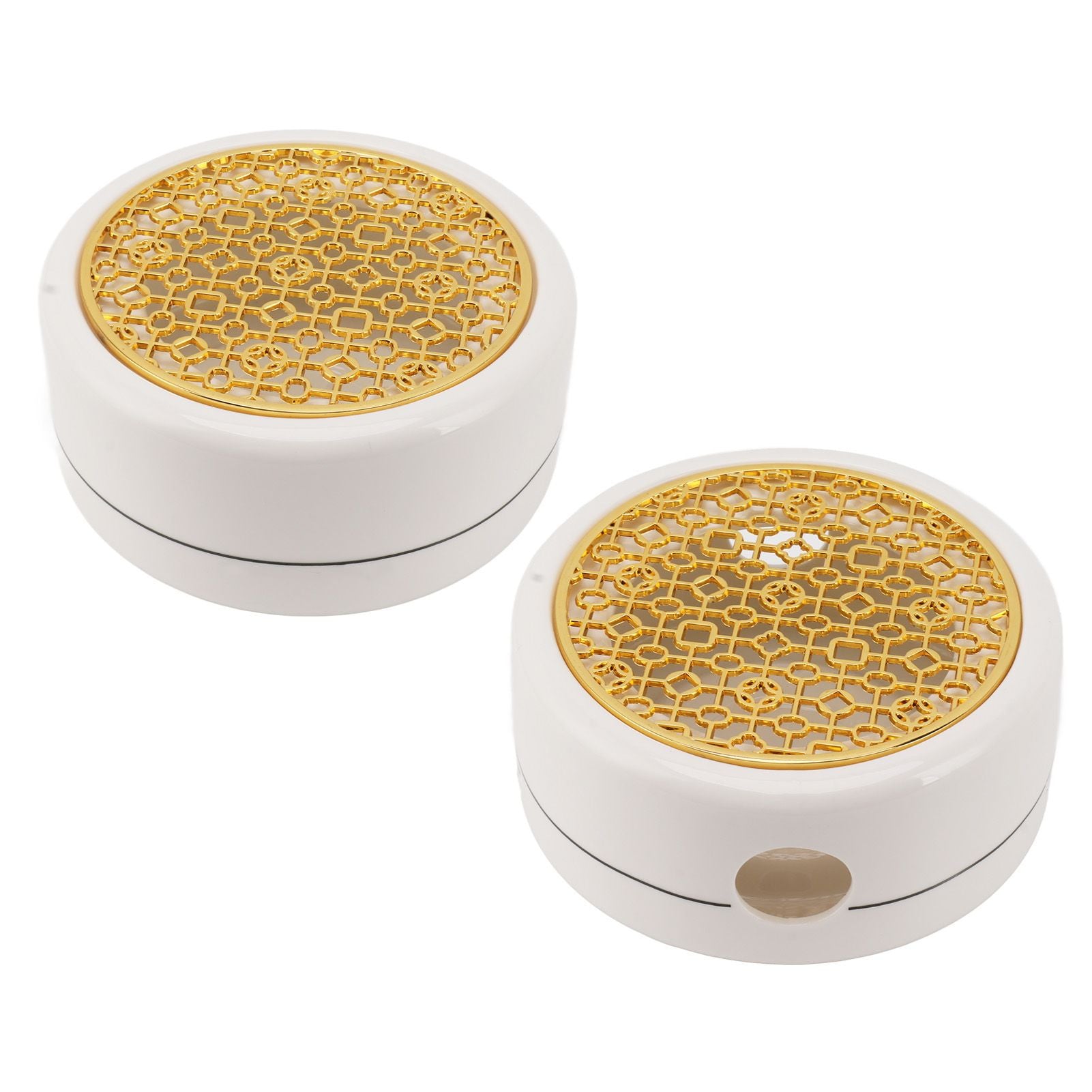 Ceramic Tea Pot Warmer with 11.8cm Gold Gasket Circular Concave Tea Kettle Heating Base for Home Kitchen Countertops