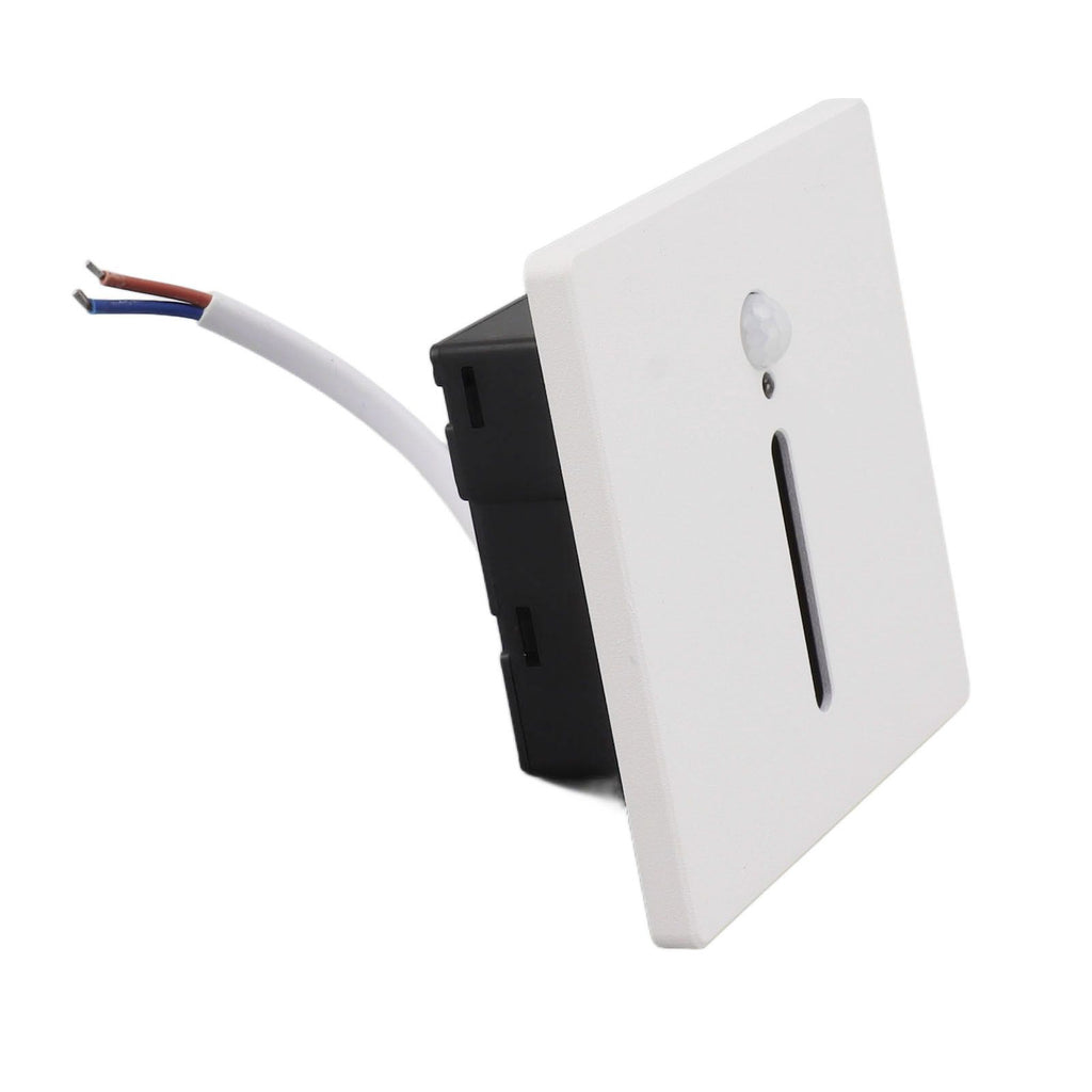 LED Step Light 3W Recessed Motion Seneor Dusk to Dawn Sensor 4000K Stair Light 110‑240V for Indoor Closet Hallway