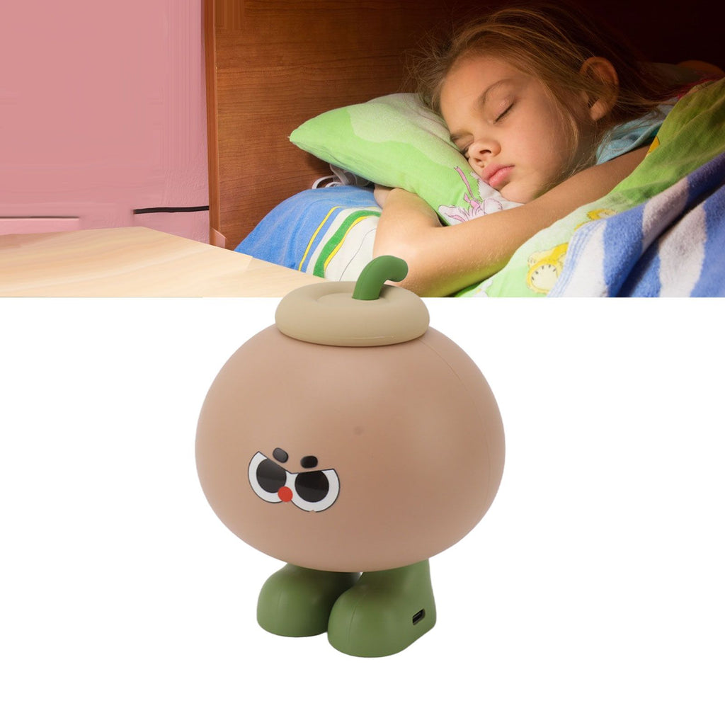 Fruit Silicone Nightlight USB Type C 500mAh 3 Level Brightness Tap Button Switch Cute Silicone Nightlight for Bedroom Coconut