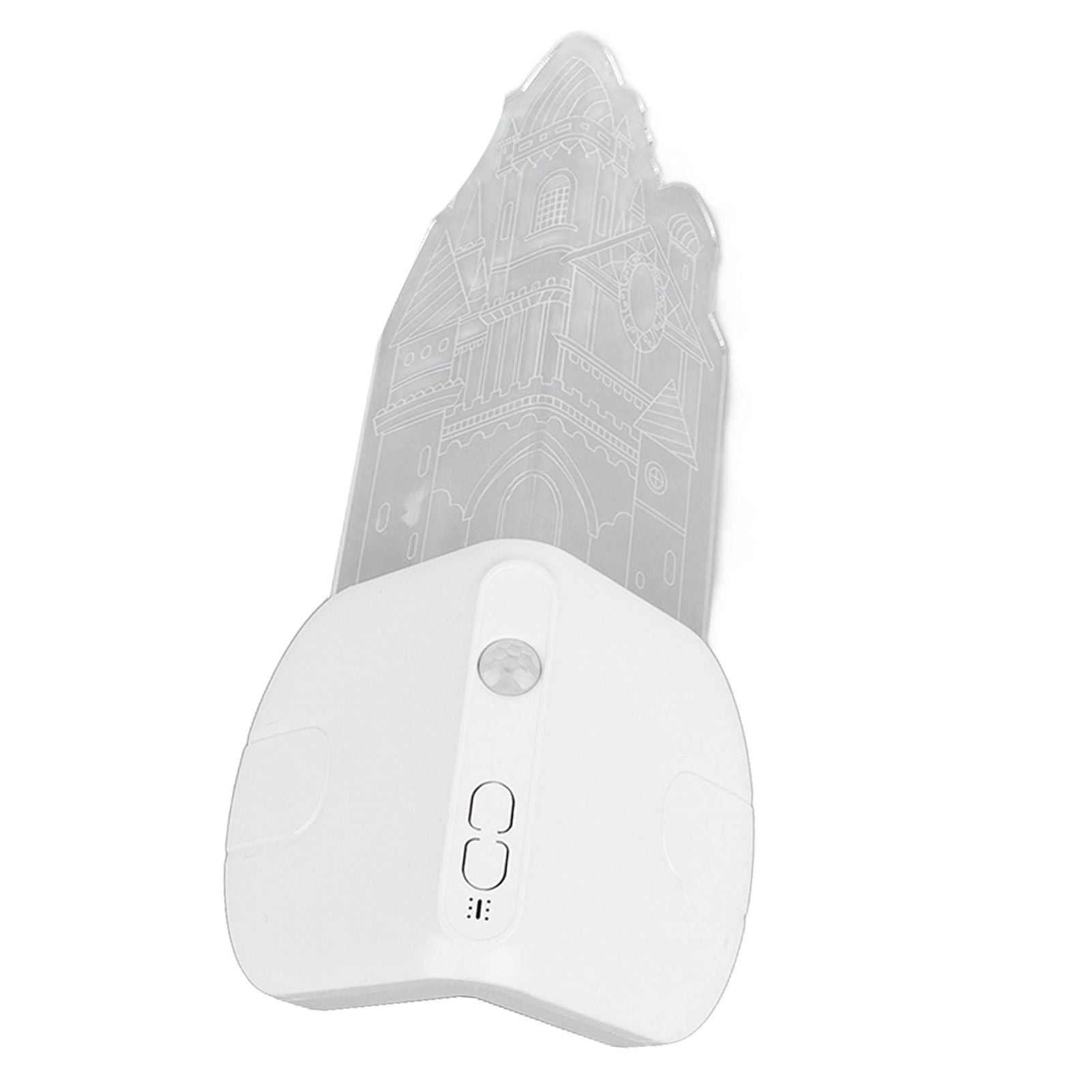 Motion Sensor Castle Night Light USB Charging Castle Wall Corner Nightlight for Hallway Staircase Bedroom
