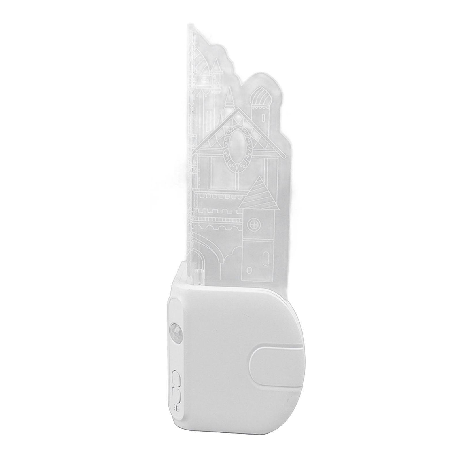 Motion Sensor Castle Night Light USB Charging Castle Wall Corner Nightlight for Hallway Staircase Bedroom