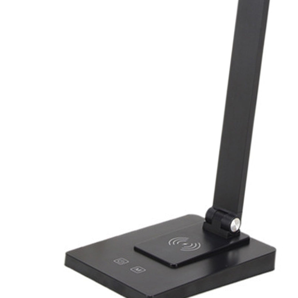 LED Desk Lamp with 3 Levels Brightness Eye Caring Office Reading Lamp Foldable Table Desk Lamp USB Wireless Charging 2500mAh Rechargeable Version