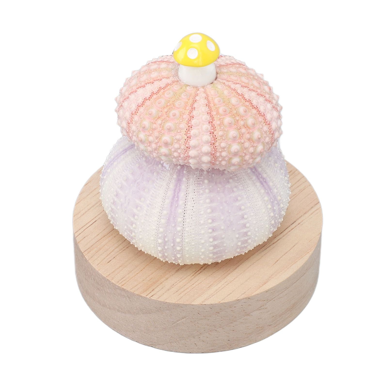 LED Night Lamp Warm White USB Plug In Natural Shell Body Cute Mushroom Decor Bedside Night Light