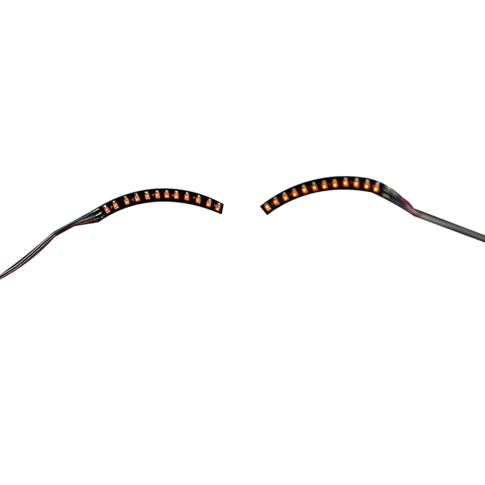 LED False Eyelashes Light Lightweight Stylish Reliable Luminous False Eyelashes Light for Party Bars Nightclubs Halloween Orange