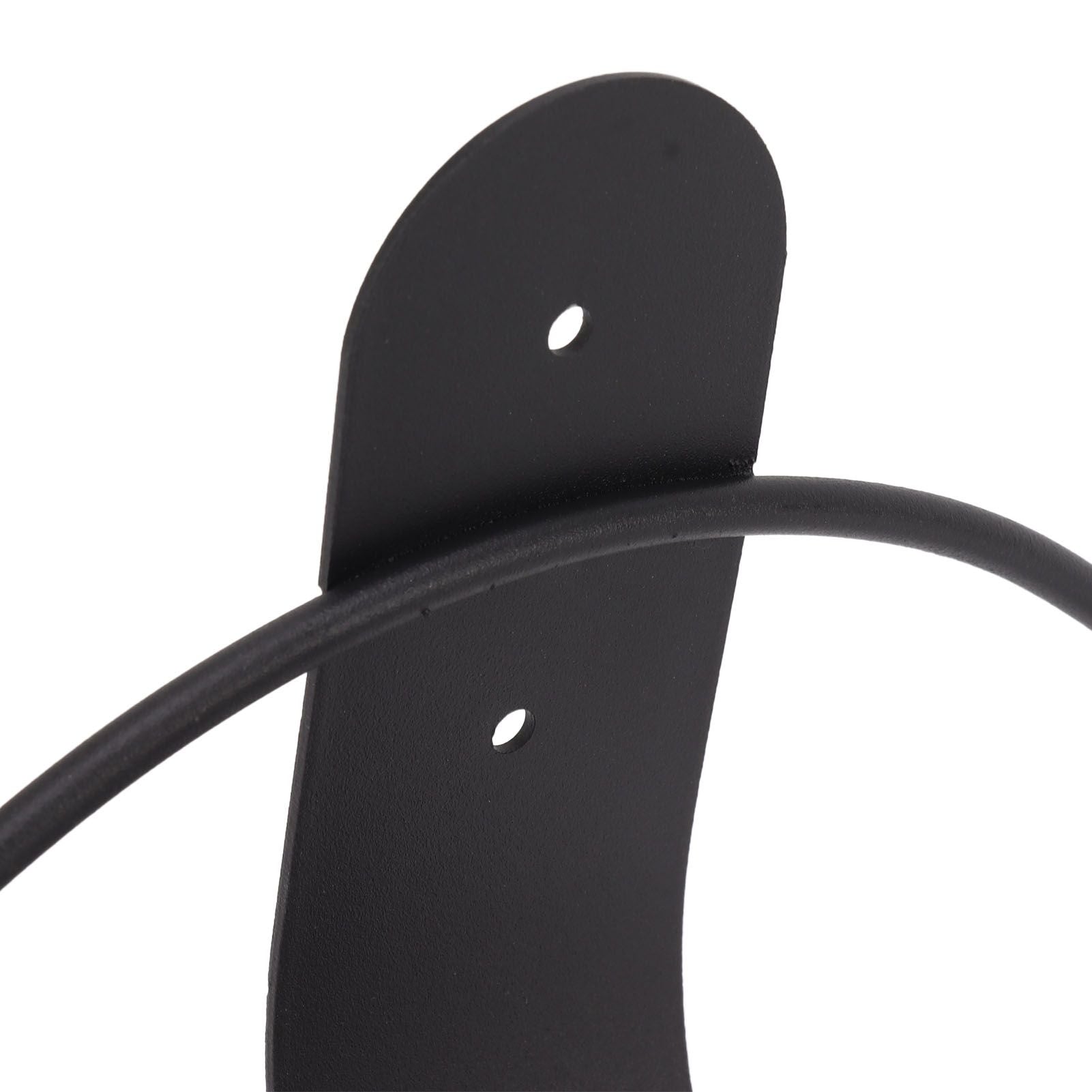 Stainless Steel Garden Hose Bracket Wall Mount Strong Load Bearing Garden Hose Storage Holder Easy To Install Hose Hanger Black