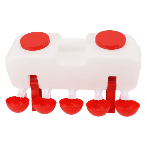 10L Chicken Waterer Semi Automatic Poultry Water Feeder Chicken Coop Accessories for Ducks Goose