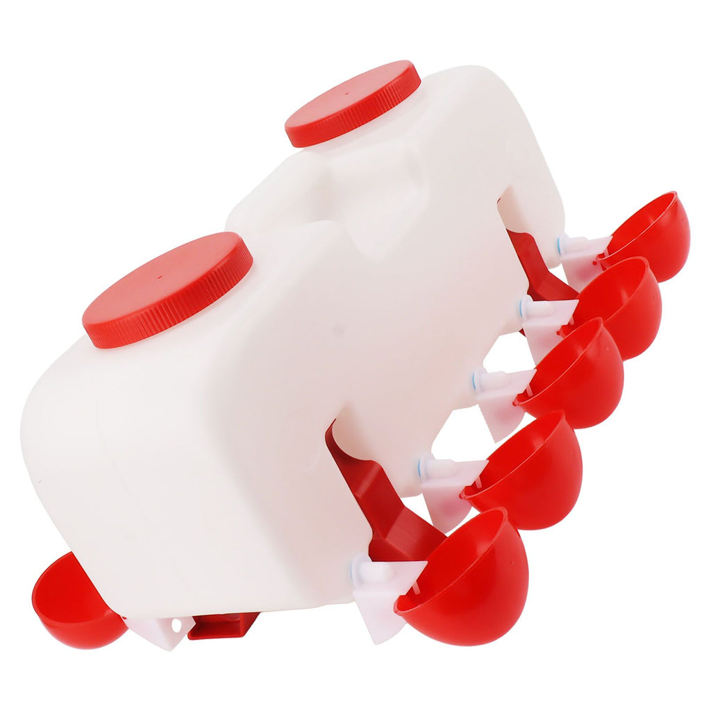10L Chicken Waterer Semi Automatic Poultry Water Feeder Chicken Coop Accessories for Ducks Goose