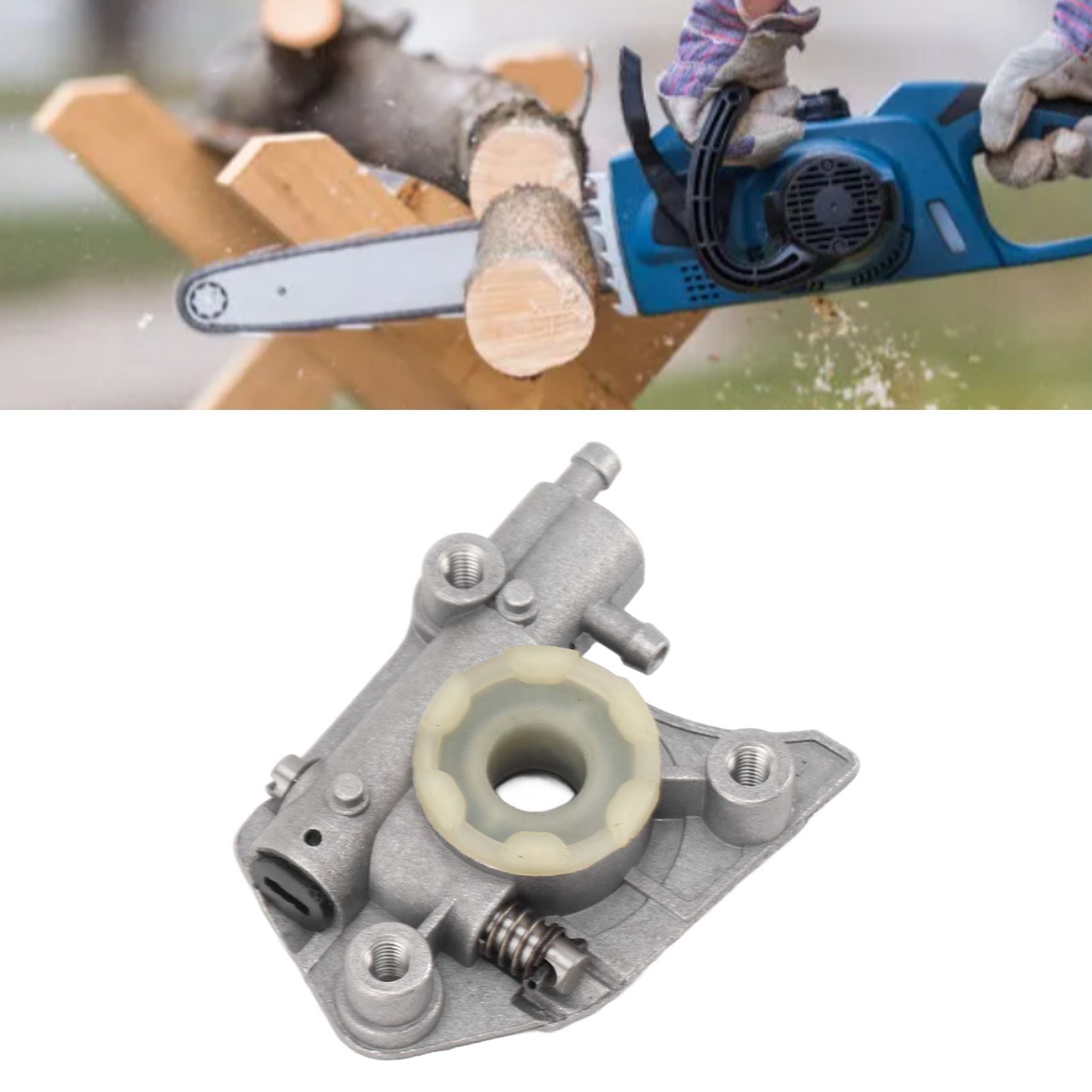 Worm Oil Pump Kit Aluminum Iron Simple Installation Oil Pump Worm Gear for CS3800 CS4200 CS 4200 CS3200 CS3500 CS3700 CS4400 CS5100 4200 Chainsaw