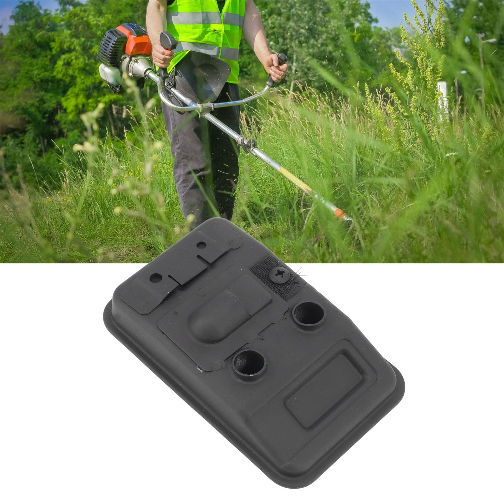 Lawn Trimmer Exhaust Muffler 4137 140 0603 Steel Easy Install Lawn Trimmer Parts for FS75 FC75 FS80 FS85
