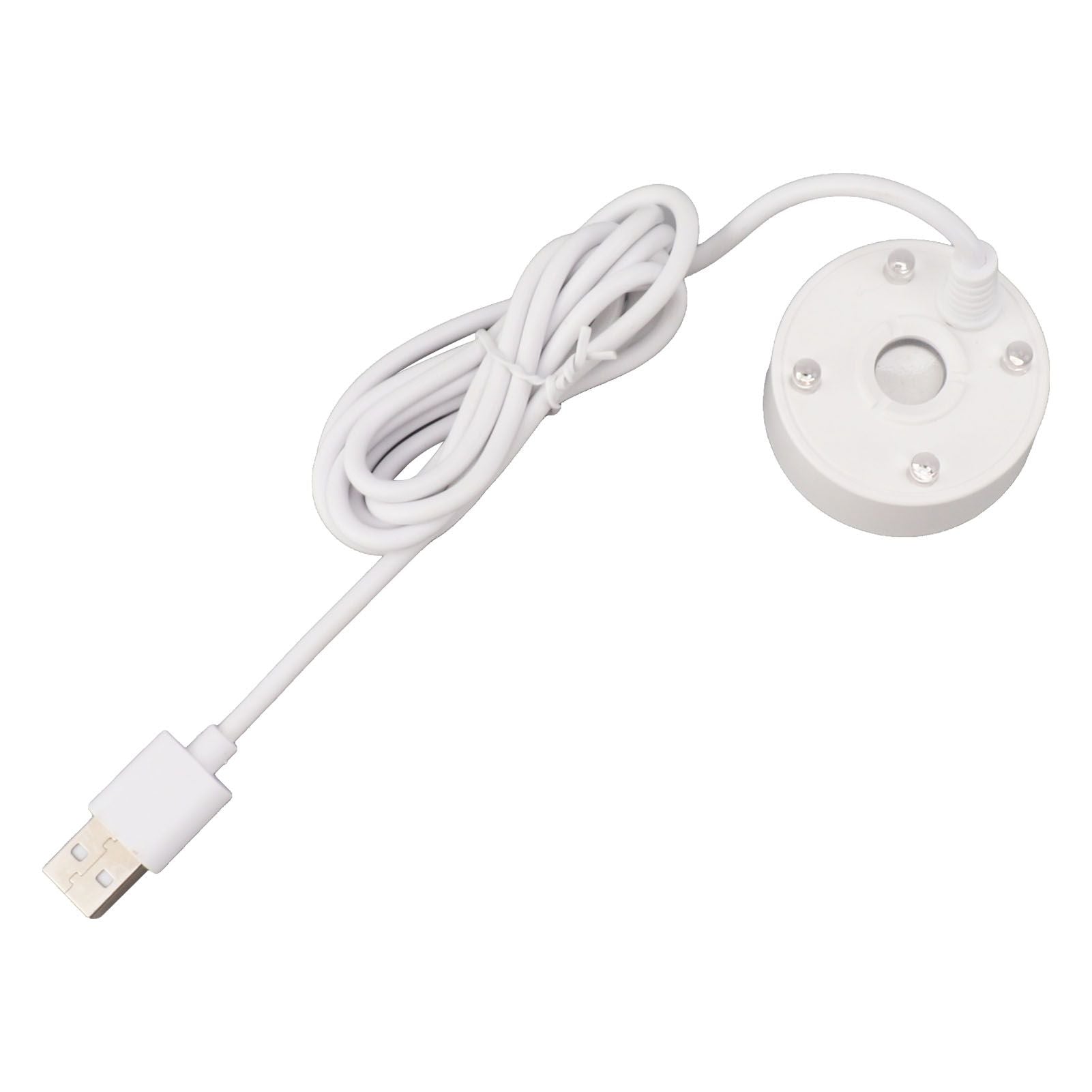 Mist Maker USB Colorful LED Lights 5V Ultra Sound Fountain Atomizer for Pond Rockery Fish Tank Sink White
