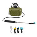 Battery Powered Sprayer 5L Rechargeable Portable Electric Garden Sprayer with Telescopic Wand and Shoulder Strap for Home Lawn Green