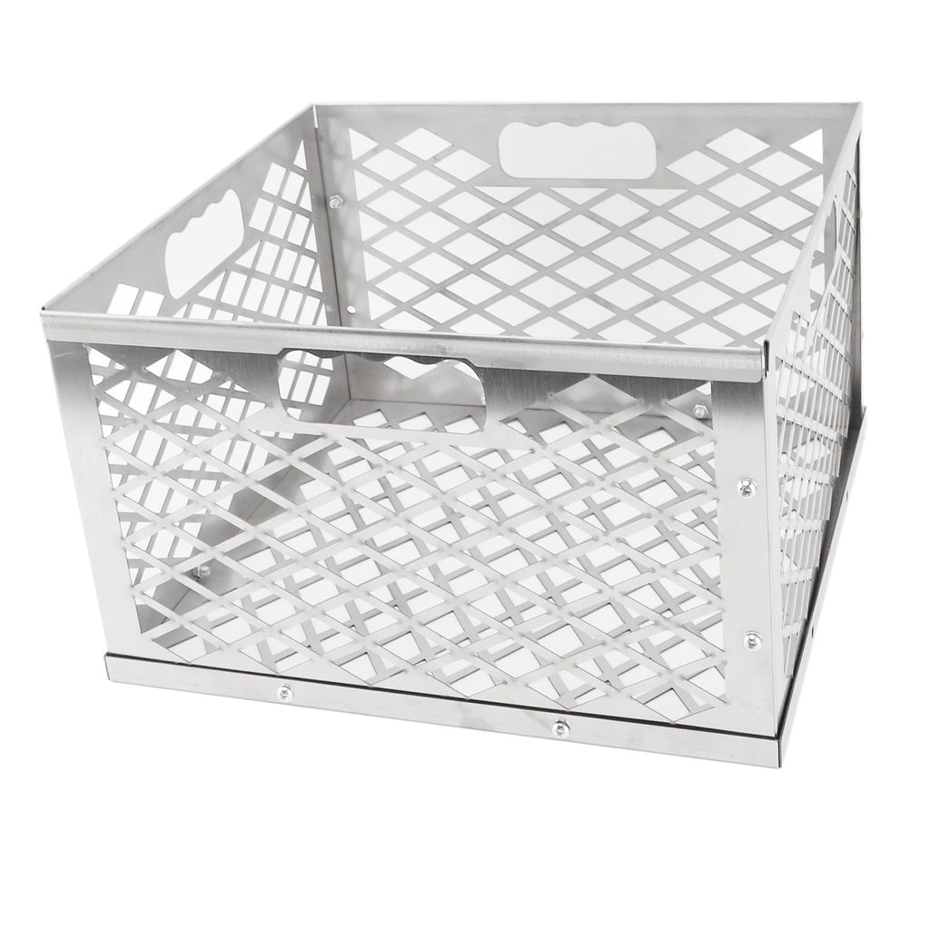 Charcoal Basket Detachable Design Portable Rugged Durable Stainless Steel Charcoal Fire Basket for Barbecue