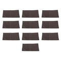 10PCS Sandless Sand Bags Drawstring Flood Water Barriers Polyester 9.8x19.7in Dam Bag for Basement Garage Anti Flood Coffee