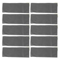 10pcs Flood Sandbags Professional Empty Rain Proof Drawstring Flood Control Sandbags for House Door Garage Basement Grey