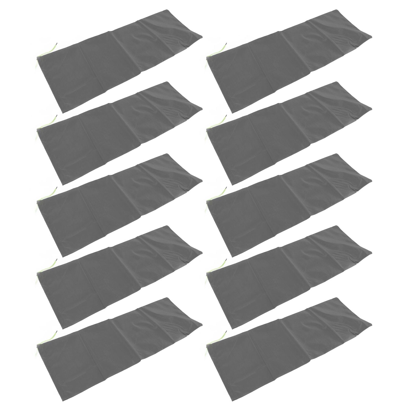 10pcs Flood Sandbags Professional Empty Rain Proof Drawstring Flood Control Sandbags for House Door Garage Basement Grey
