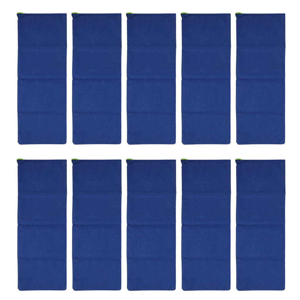 10pcs Flood Sandbags 600D Polyester Flood Prevention Bag Reusable Flood Barrier Bag for House Door Window Garage Basement Dark Blue