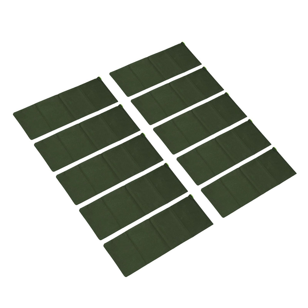 10pcs Flood Sandbags 600D Polyester Flood Prevention Bag Reusable Flood Barrier Bag for House Door Window Garage Basement Dark Green