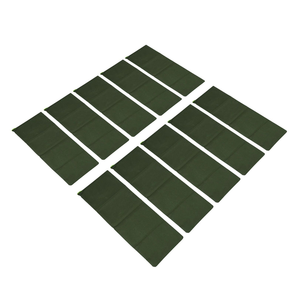 10pcs Flood Sandbags 600D Polyester Flood Prevention Bag Reusable Flood Barrier Bag for House Door Window Garage Basement Dark Green