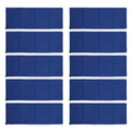 10PCS Flood Prevention Sandbags Drawstring Rain Proof Empty Flood Control Bags for House Door Garage Basement Dark Blue