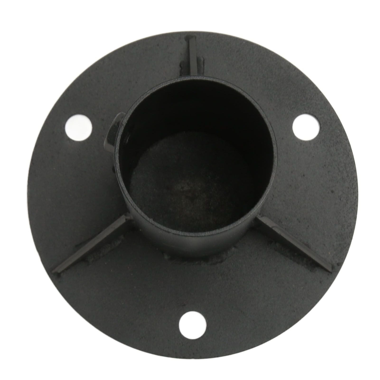Chain Link Fence Pole Floor Flange Base Flange Heavy Solid Fence Post Concrete Mount for Holding Fence Mailbox Flag Round Posts 52mm / 2.0in