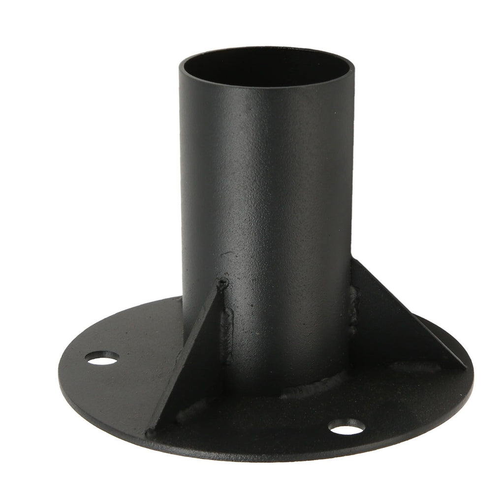 Chain Link Fence Pole Floor Flange Base Flange Heavy Solid Fence Post Concrete Mount for Holding Fence Mailbox Flag Round Posts 52mm / 2.0in