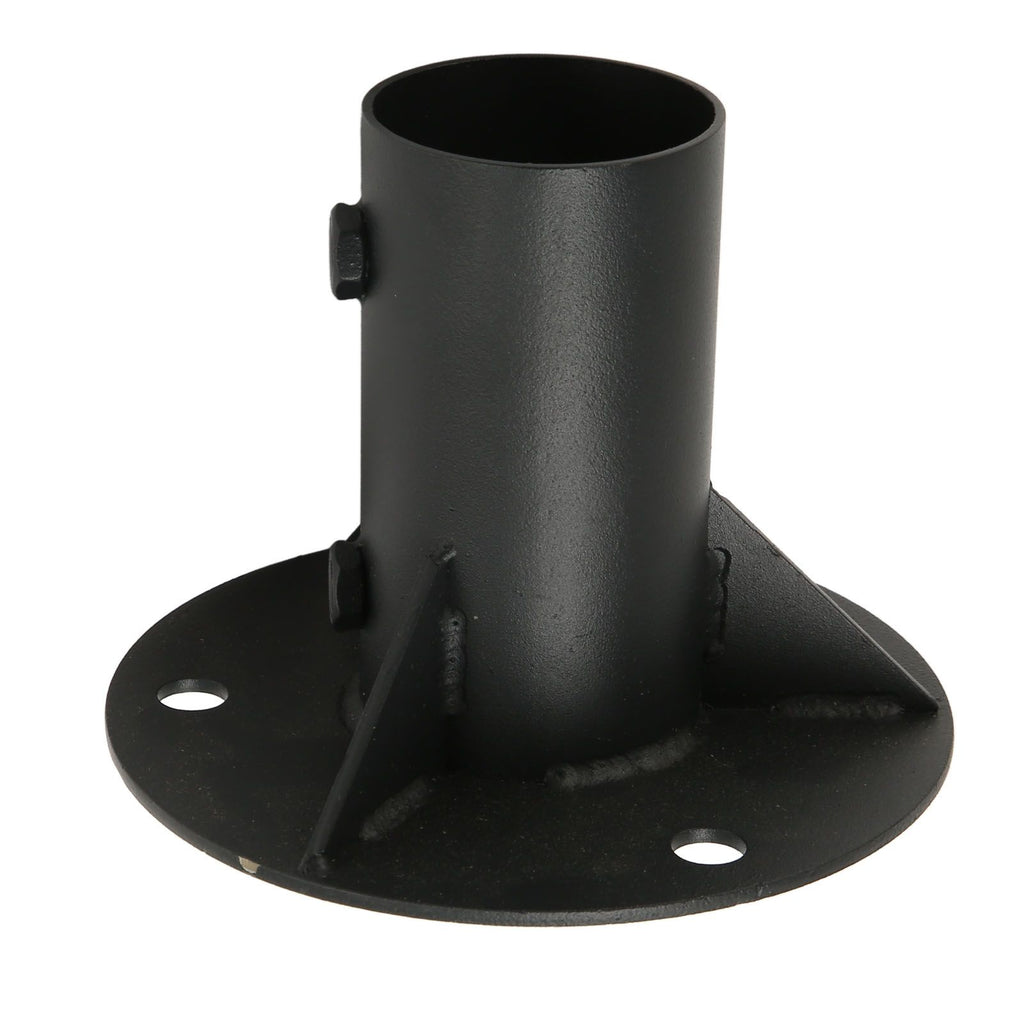 Chain Link Fence Pole Floor Flange Base Flange Heavy Solid Fence Post Concrete Mount for Holding Fence Mailbox Flag Round Posts 65mm / 2.6in