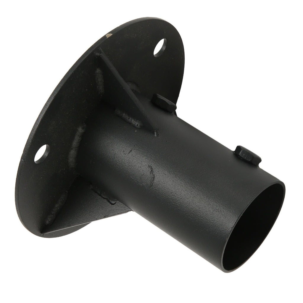 Chain Link Fence Pole Floor Flange Base Flange Heavy Solid Fence Post Concrete Mount for Holding Fence Mailbox Flag Round Posts 65mm / 2.6in