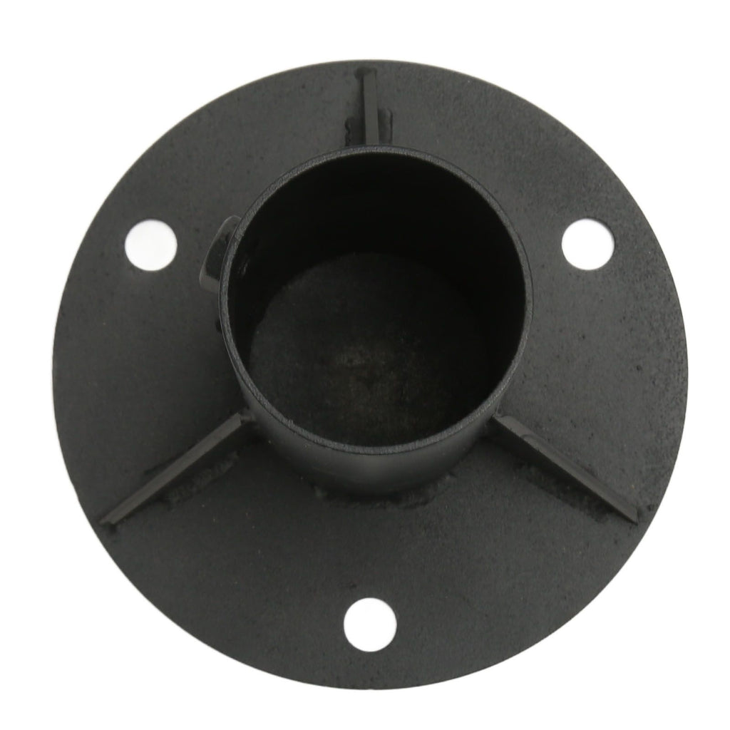 Chain Link Fence Pole Floor Flange Base Flange Heavy Solid Fence Post Concrete Mount for Holding Fence Mailbox Flag Round Posts 65mm / 2.6in